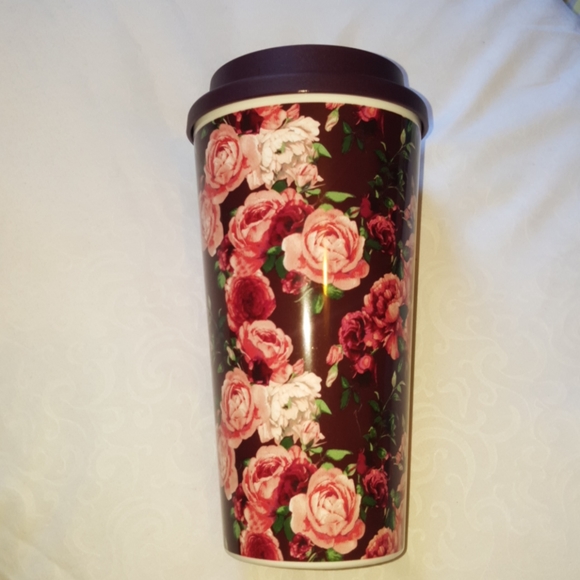 Other - Burgandy Floral mug